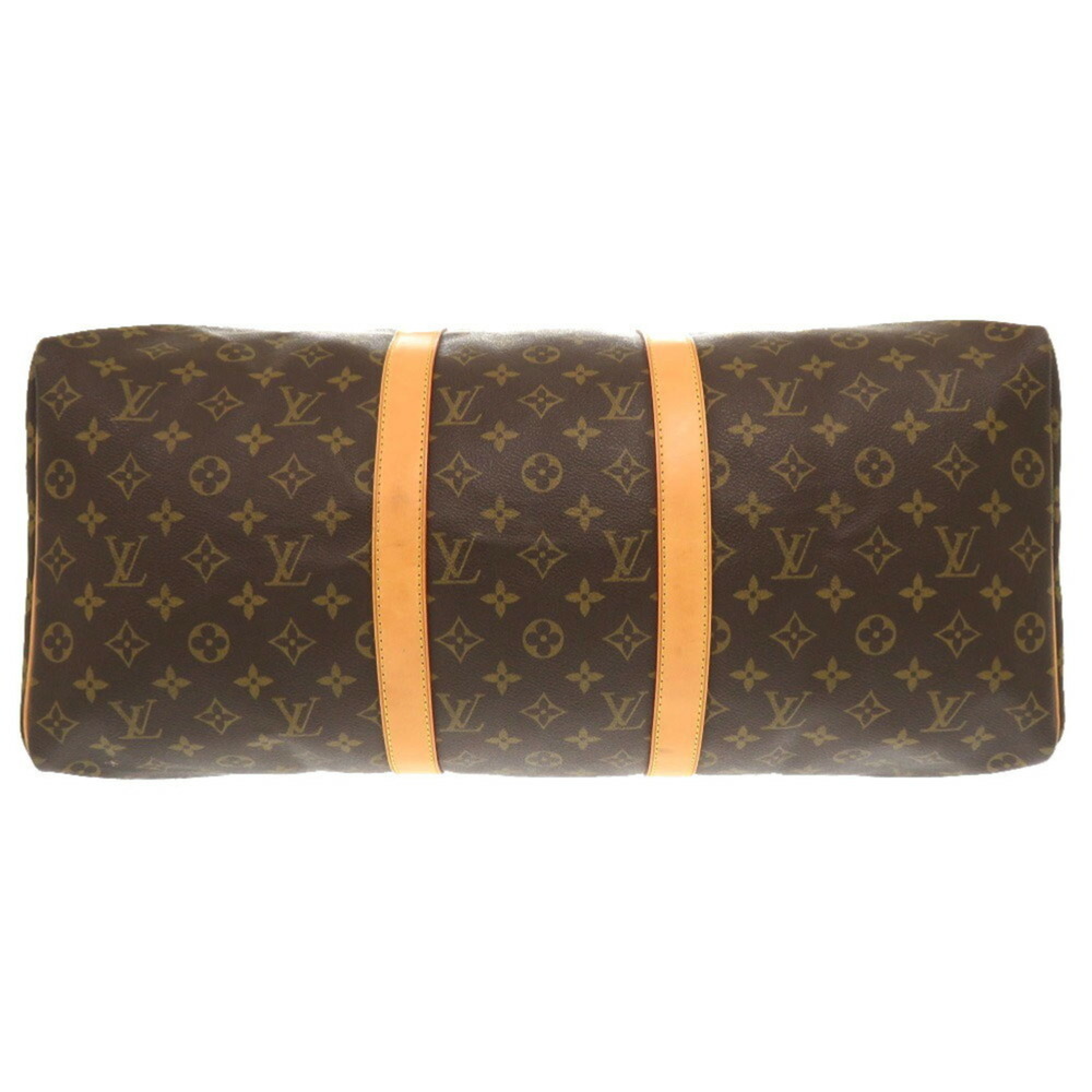 LOUIS VUITTON Authentic Brown Monogram Keepall 50 Boston Bag - Picture 4 of 11
